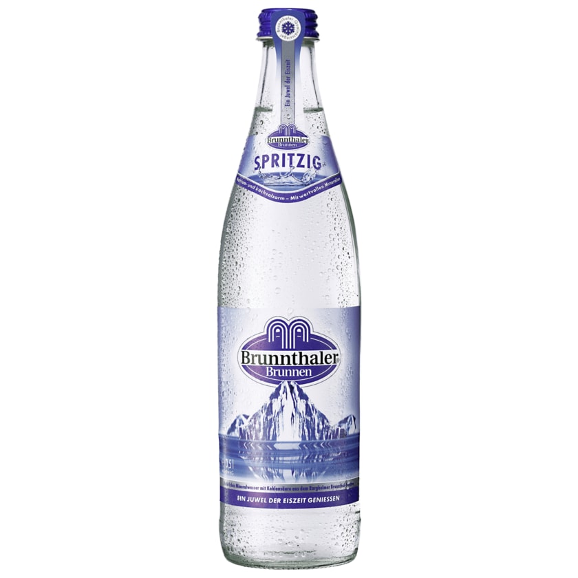 Brunnthaler Mineralwasser Spritzig 0,5l